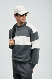 Pıeces Erkek Sweatshirt Siyah